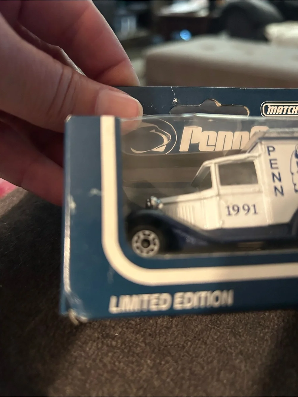 Matchbox Penn State Collectible Die-Cast Delivery Truck - White & Blue